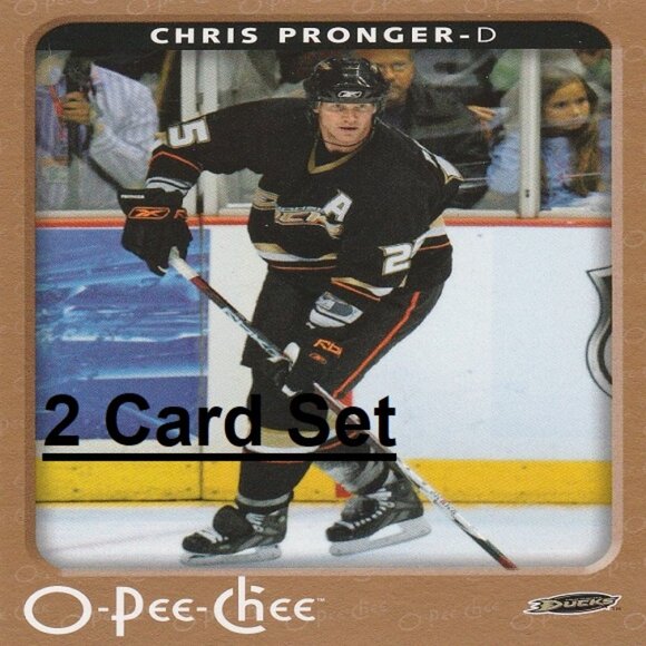 Chris Pronger Anaheim Ducks NHL Hockey Card Collection - 2 Card Set - Picture 1 of 3